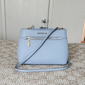 Michael Kors Hailee XS Satchel in Pale Blue